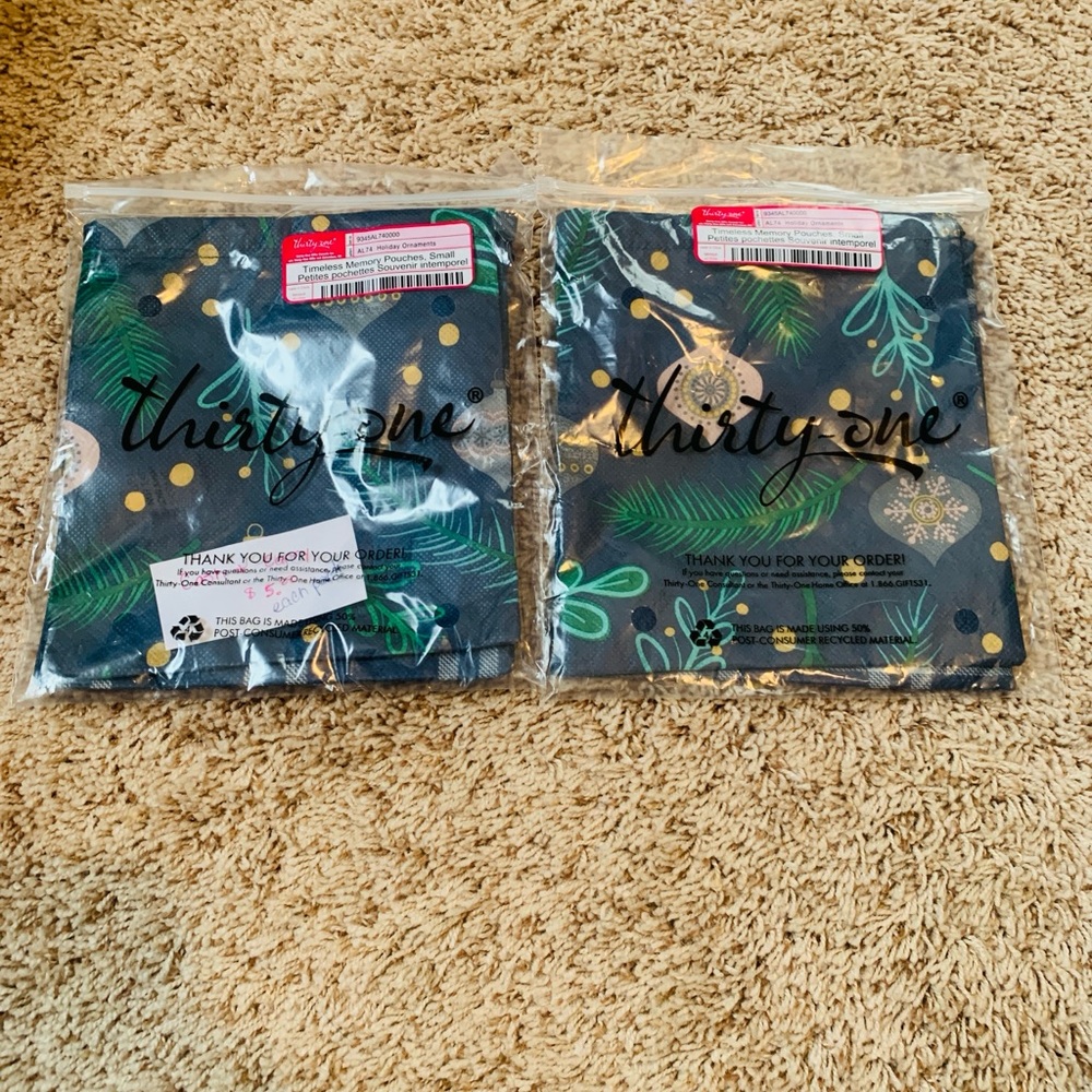 Thirty-One Timeless Memory Pouches Small